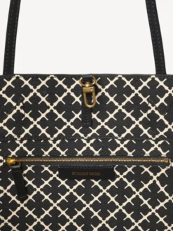 Abigail Printed Tote Bag Black