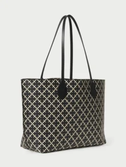 Abigail Printed Tote Bag Black