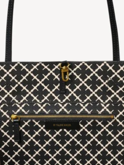 Abi Printed Tote Bag Black