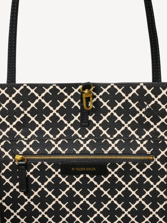 Abi Printed Tote Bag Black