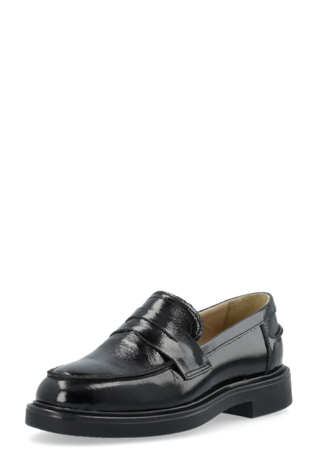 Adda Penny Loafer Nappa Lak Black