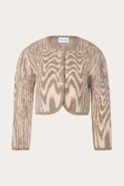 Aislinn Alpaca Blend Cardigan Moire