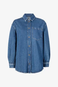 Alex Shirt Washed Dark Blue