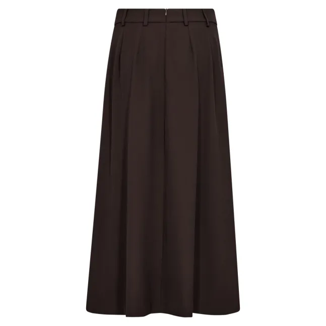 Alini Anya Pleat Skirt Dark Brown