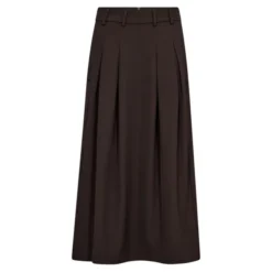 Alini Anya Pleat Skirt Dark Brown