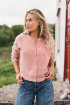 Amalie Cardigan Misty Rose