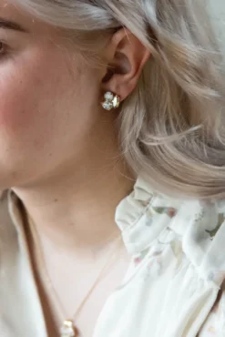 Ana Earrings Gold Golden Combo