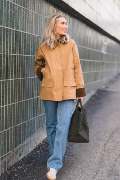 Anastacia Cord Jacket Dark Tan