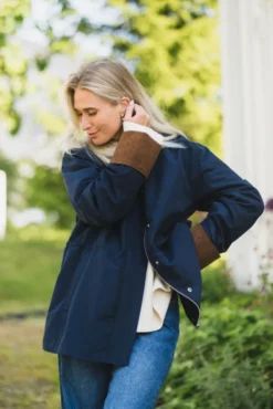 Anca LS Parka Jacket Navy Blazer