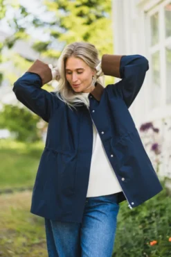 Anca LS Parka Jacket Navy Blazer