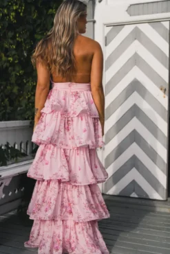 Angeline Maxi Dress Blush Bloom