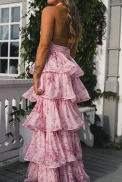 Angeline Maxi Dress Blush Bloom