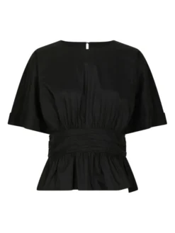 Annegret Poplin Blouse Black