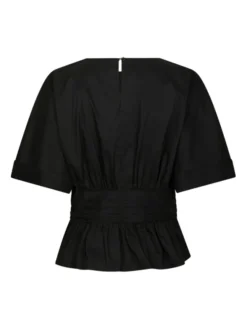 Annegret Poplin Blouse Black