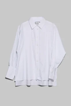 Anne Striped Satin Stripe White/Navy
