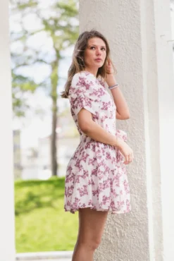 Annitas Starling Flower Dress Fuchsia