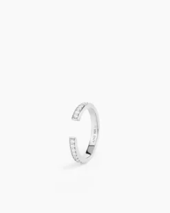 Aperto Pavé Ring Silver