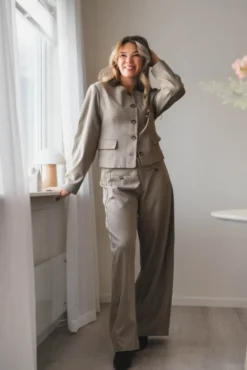 Aranti Structure Curve Jacket Warm Grey
