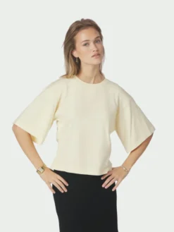 Asha Boxy Tee Butter Yellow