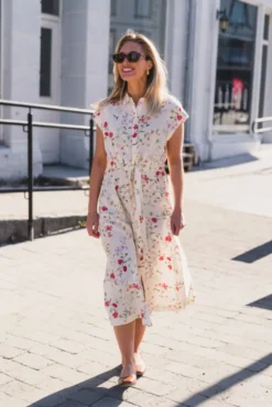 Asina CS Midi Belt Dress Pristine Botalia