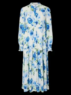 Asina LS Long Shirt Dress Star White Emula