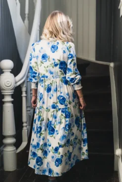 Asina LS Long Shirt Dress Star White Emula
