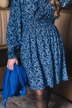 Astrid Dress Blue Iolite Flower