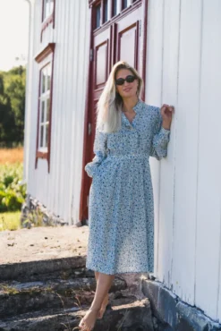 Astrid Midi Dress Q Harbor Flower