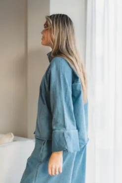Atari Denim Shirt Chambray Blue