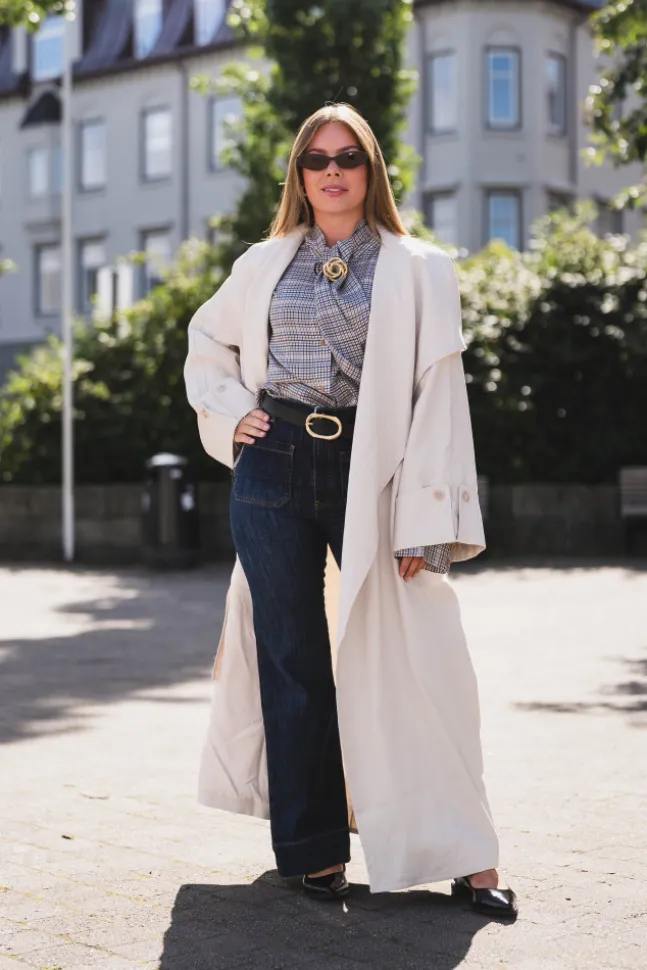 Atari Oversized Trenchcoat Dove White