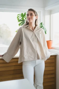 Atari Shirt Oat Stripe