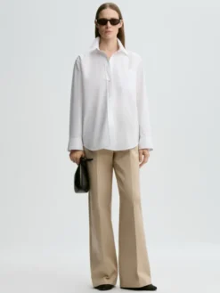 Audrey Organic Cotton Shirt Pure White