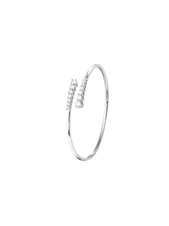 Aurora Bangle Bracelet Silver