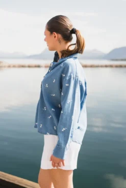 Ava Shirt Denim Fiore