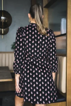 Baby Cord Collared Dress Vintage Paisley