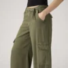 Baggy Dad Cargo Drapey Ivy Green
