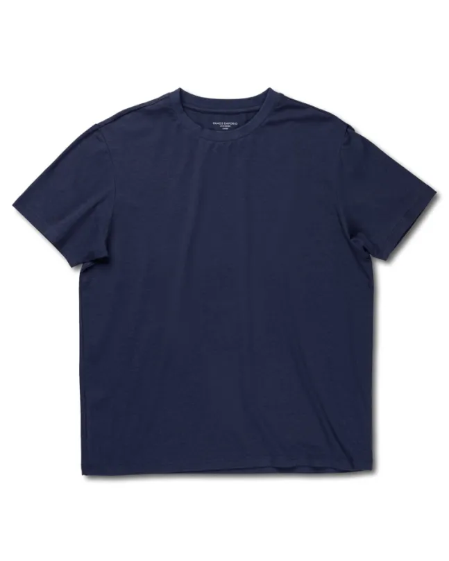 Bamboo/Cotton Crew Tee Navy