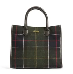 Barrhill Tartan Tote Bag Olive