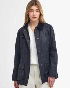 Beadnell Wax Jacket Navy
