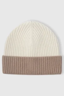 Beanie Taupe/Offwhite