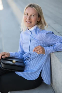 Bermudes Shirt Bleu/Blanc