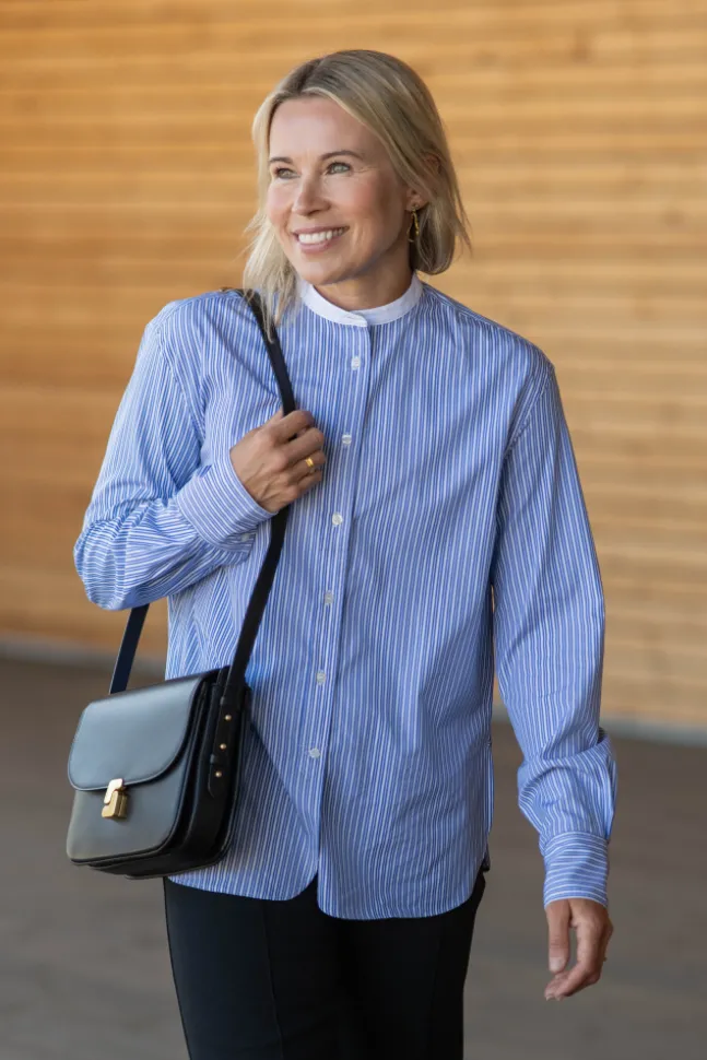 Bermudes Shirt Bleu/Blanc