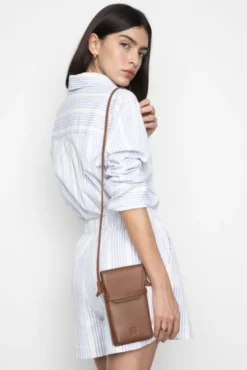 Bibi Crepe Shirt Blue Stripe