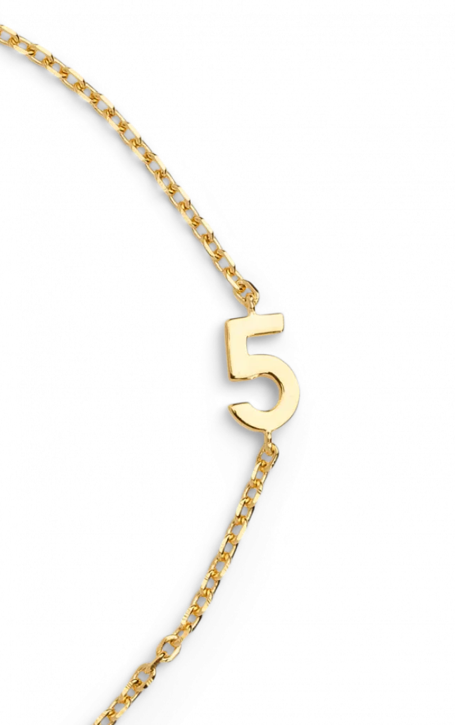 Big Number Bracelet Gold - 11
