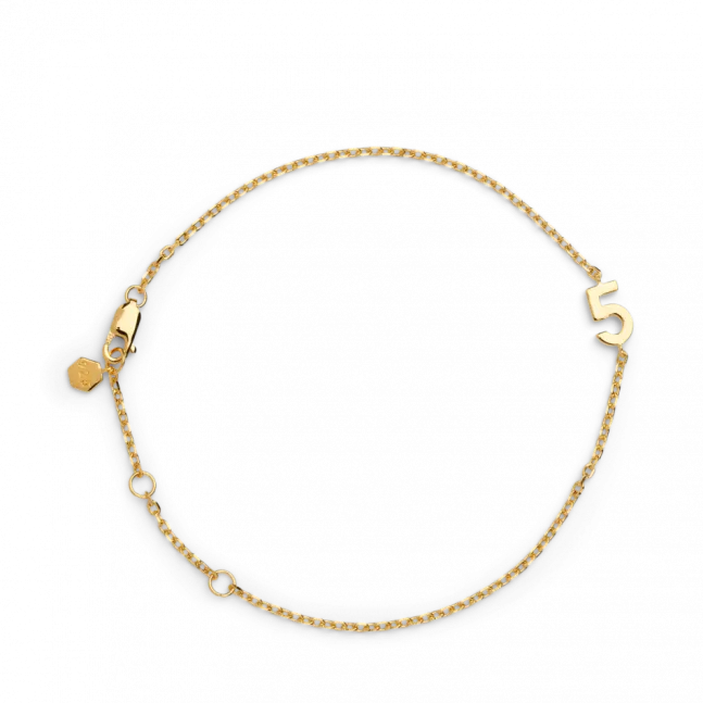 Big Number Bracelet Gold - 11