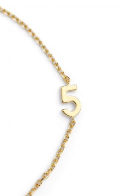 Big Number Bracelet Gold - 22