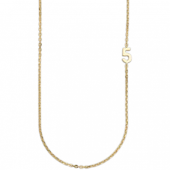 Big Number Necklace Gold - 50L - 5