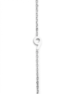 Big Number Necklace Silver - 50L - 9