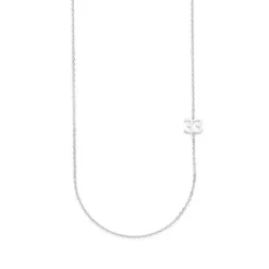 Big Number Necklace Silver - 40L - 33