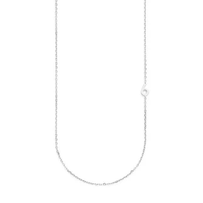 Big Number Necklace Silver - 40L - 6